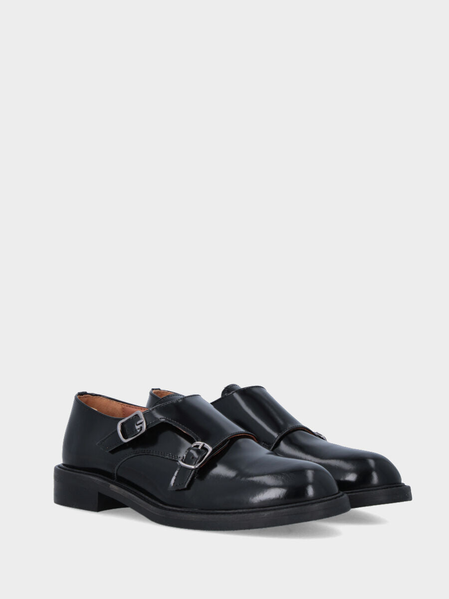 Sandalo monoblocco in vitello rosso con fascia ripiegata