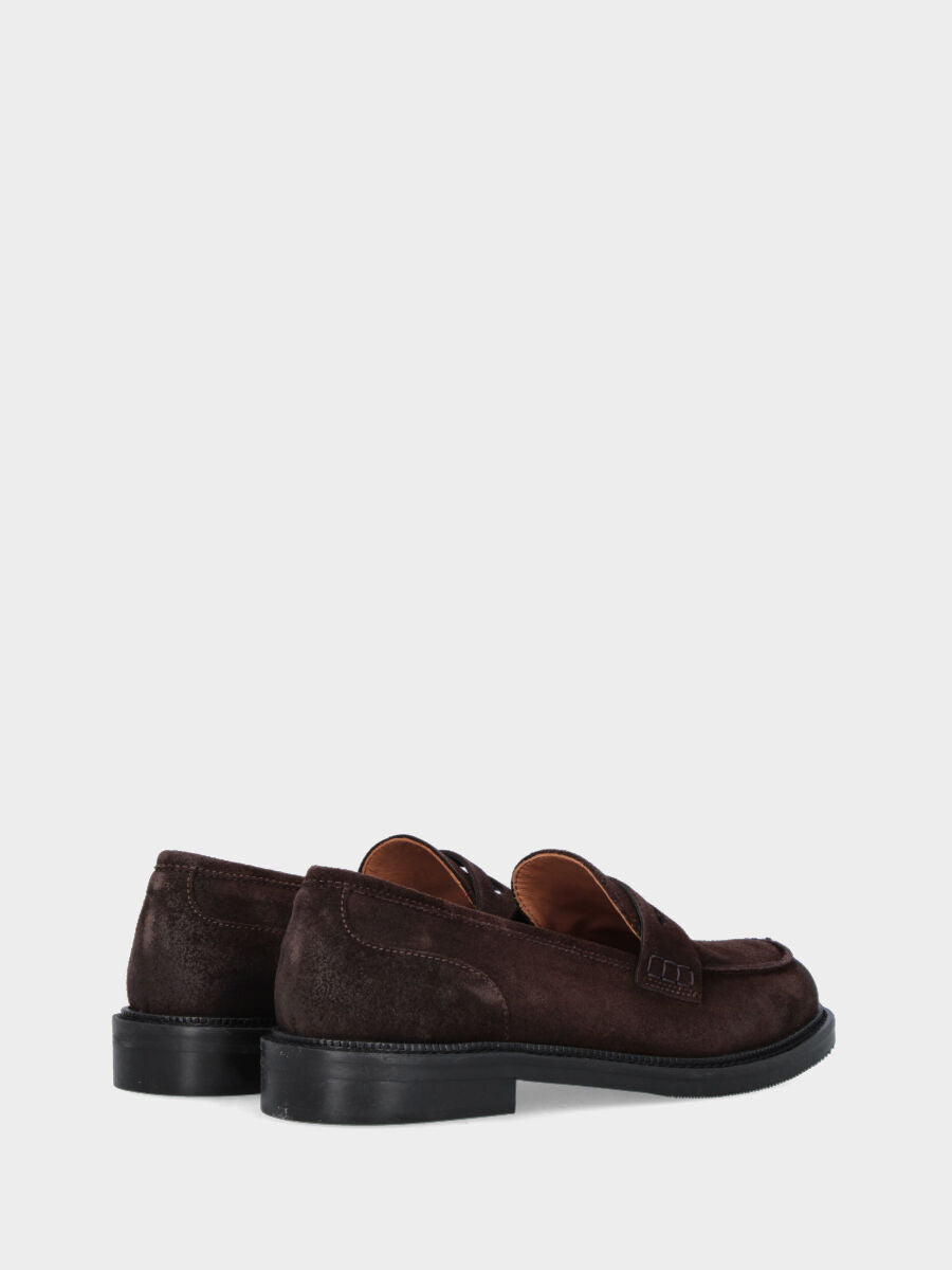 Sandalo monoblocco in vitello rosso con fascia ripiegata