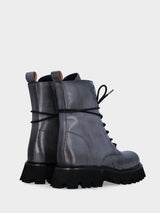 Polacco combat in vitello nero con suola extra light