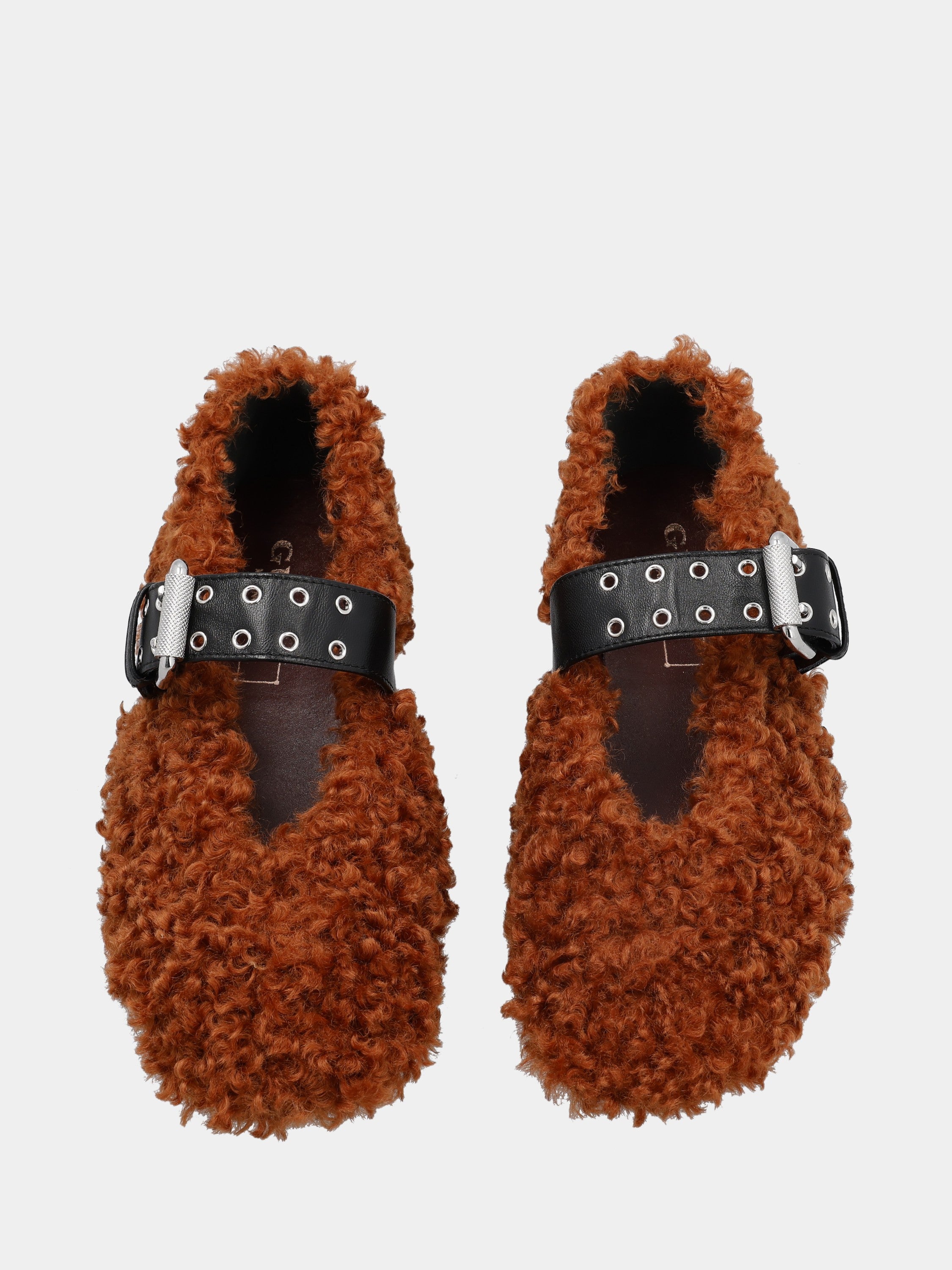 Sandalo monoblocco in vitello rosso con fascia ripiegata