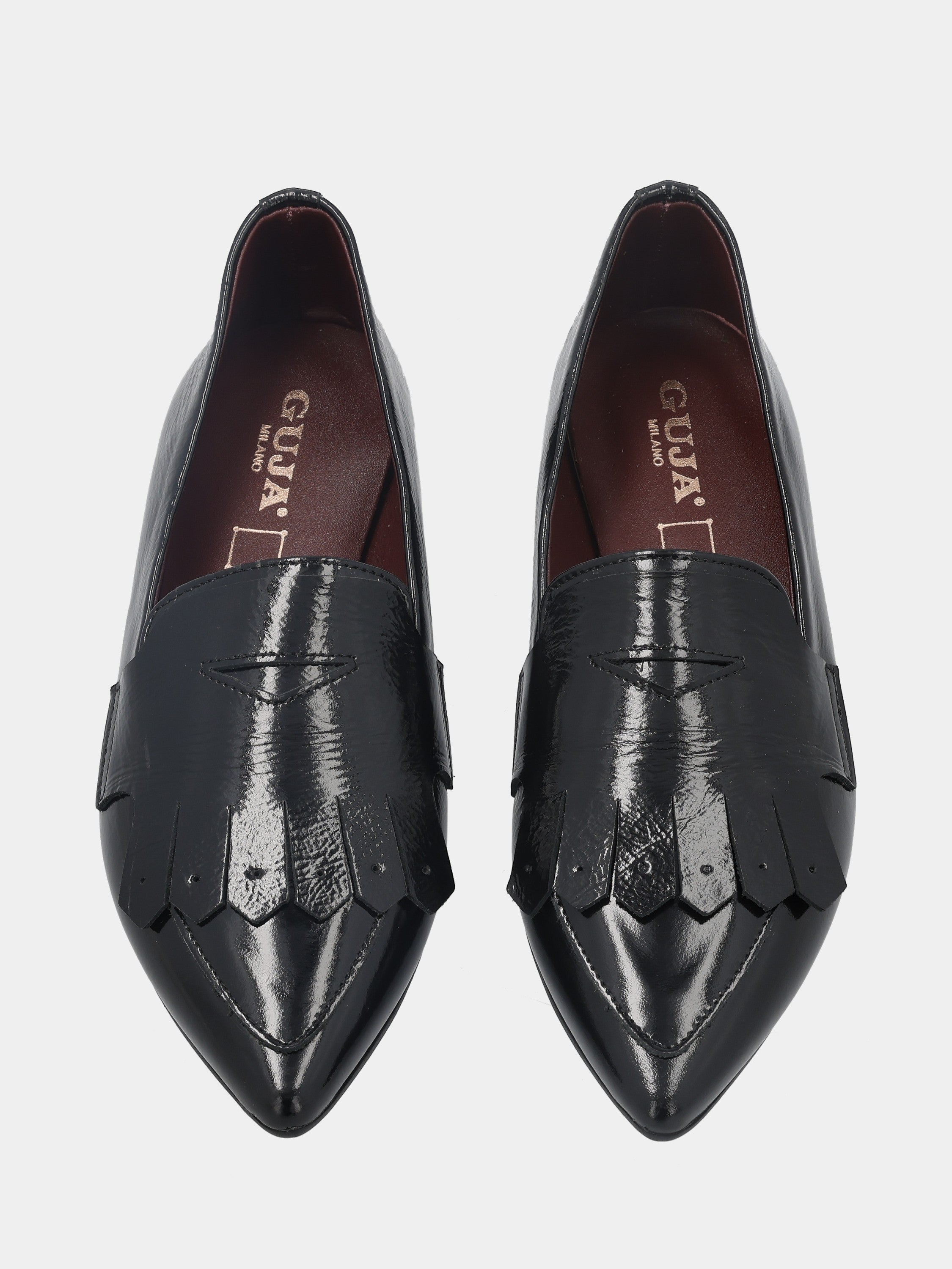 Sandalo monoblocco in vitello rosso con fascia ripiegata