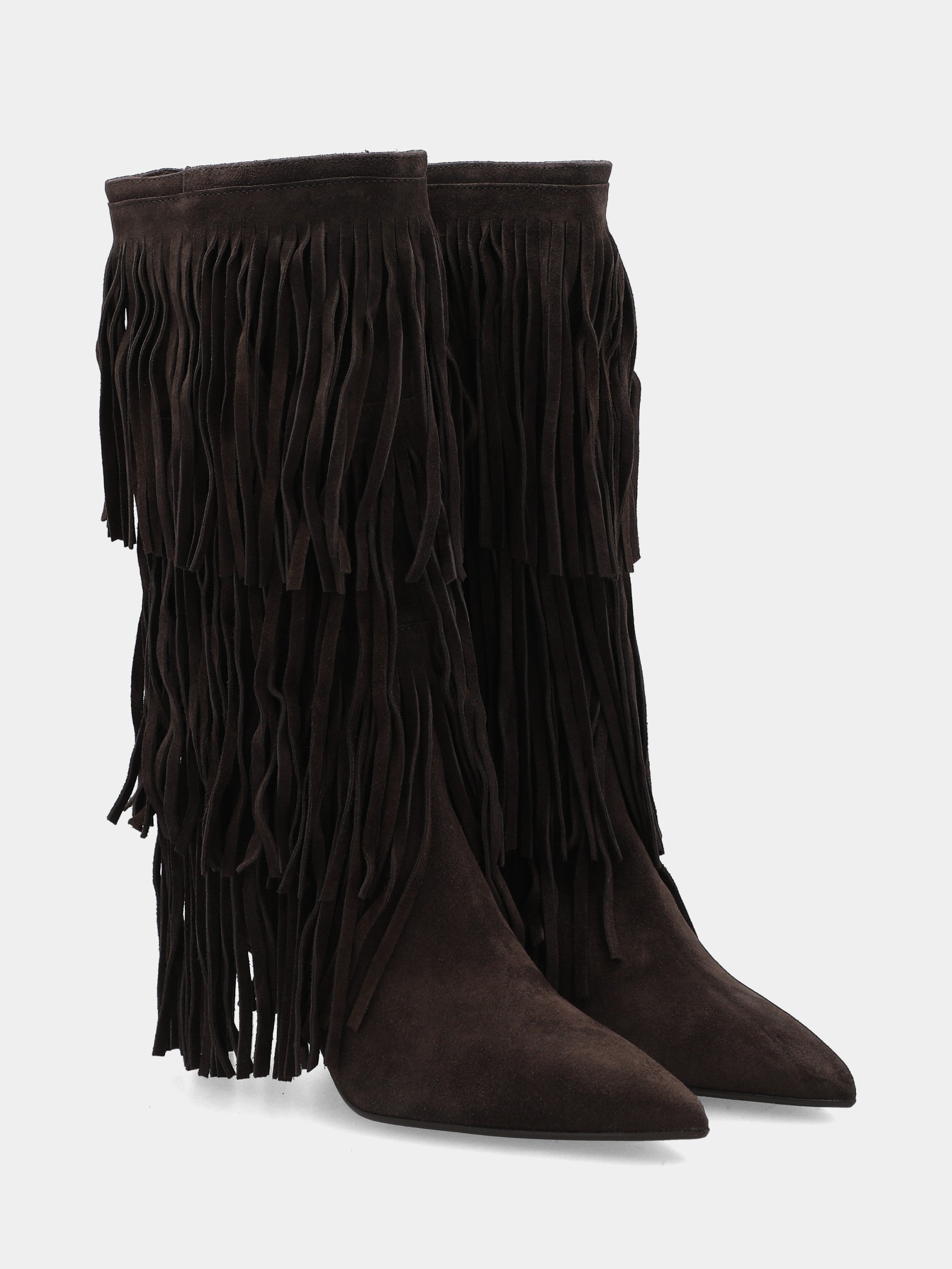 Sandalo monoblocco in vitello rosso con fascia ripiegata