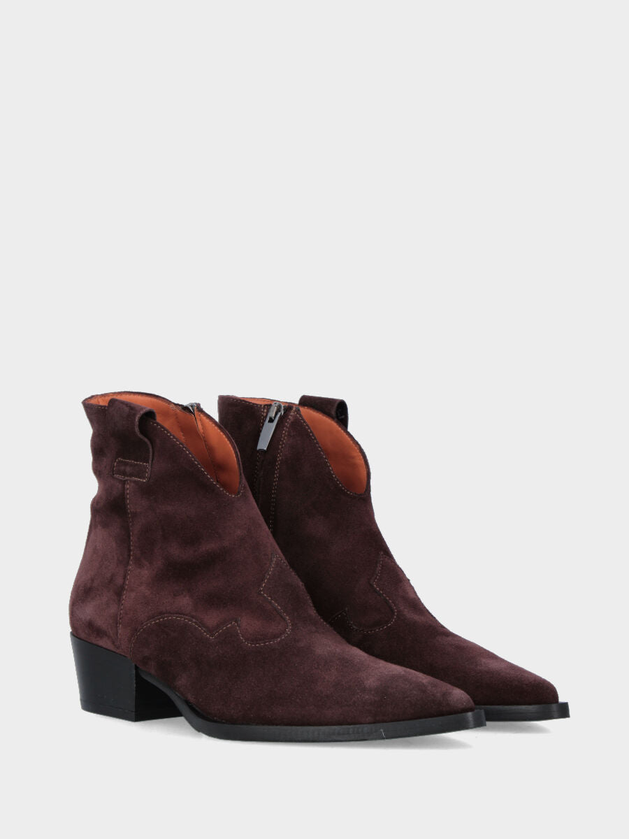 Sandalo monoblocco in vitello rosso con fascia ripiegata
