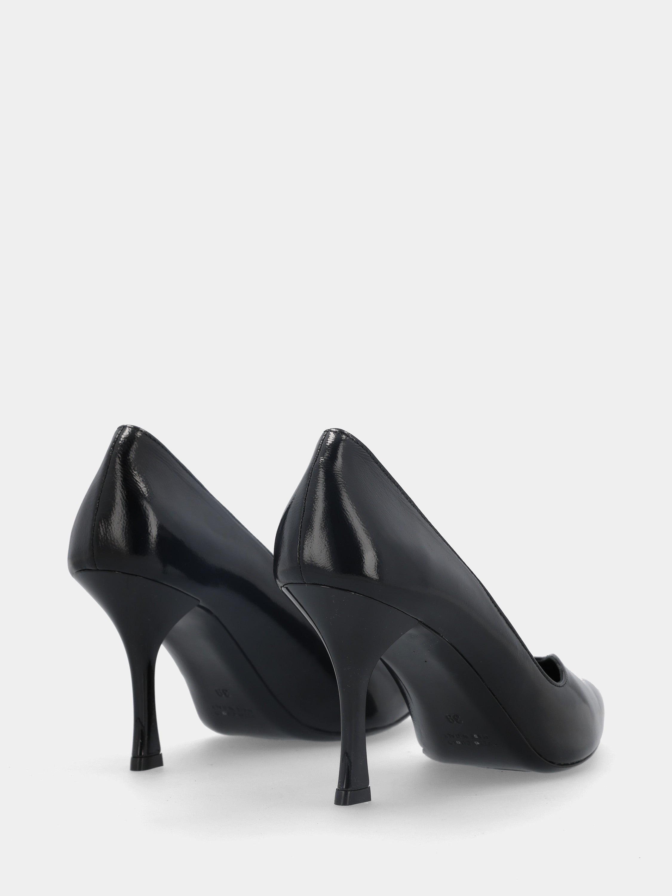 Escarpins en suède zébré avec trois brides et talon en forme de calice