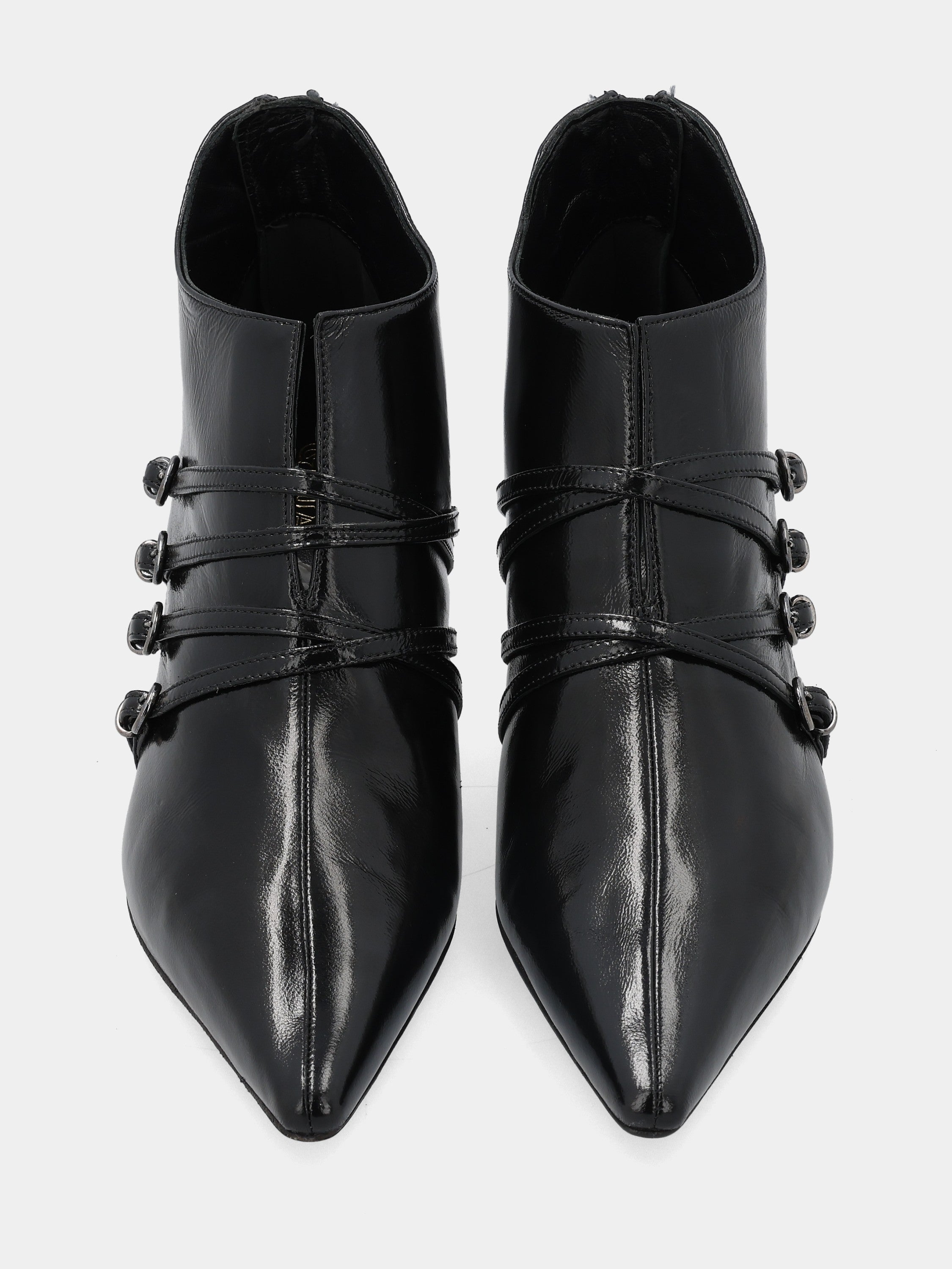 Sandalo monoblocco in vitello rosso con fascia ripiegata