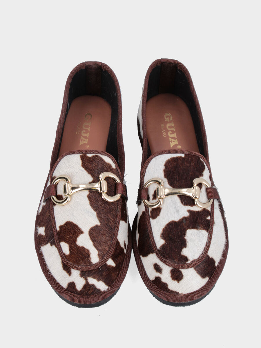 Mocassino su forma friulana in cavallino muccato flat