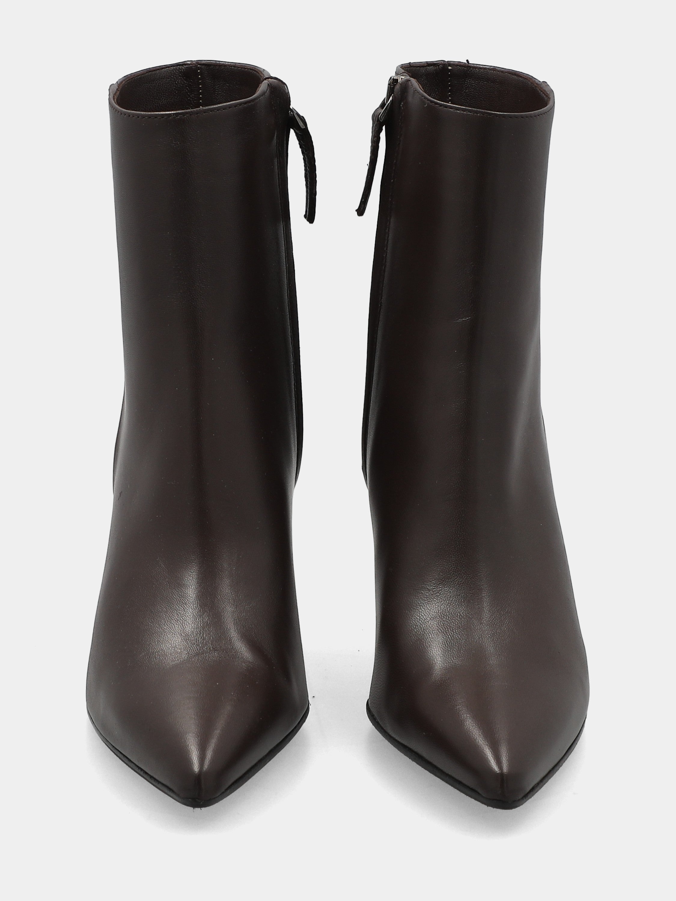 Sandalo monoblocco in vitello rosso con fascia ripiegata