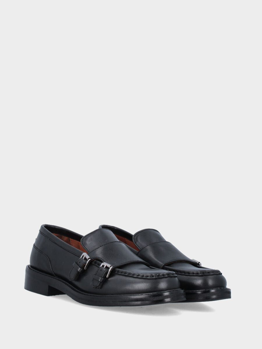 Sandalo monoblocco in vitello rosso con fascia ripiegata