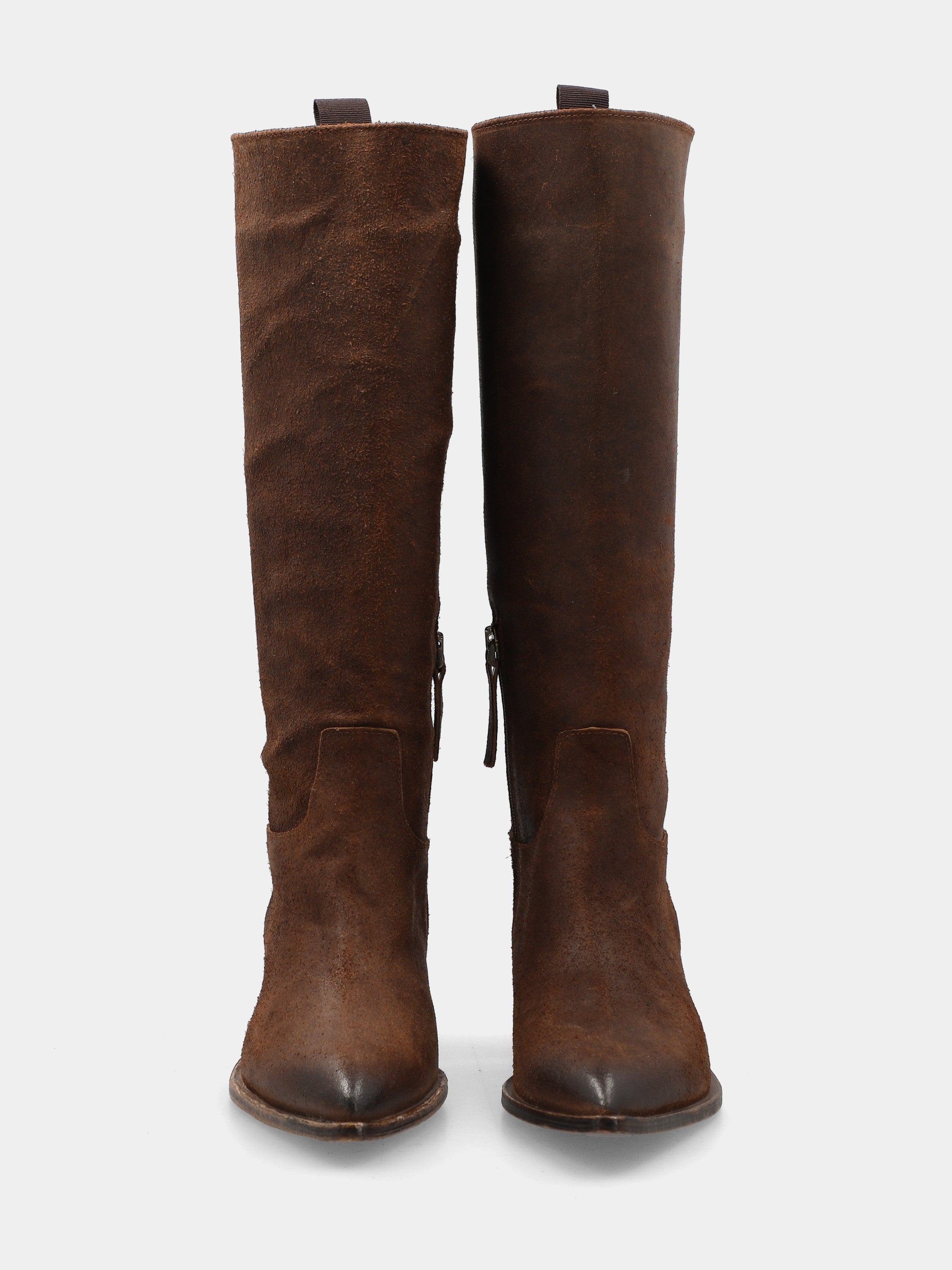 Sandalo monoblocco in vitello rosso con fascia ripiegata