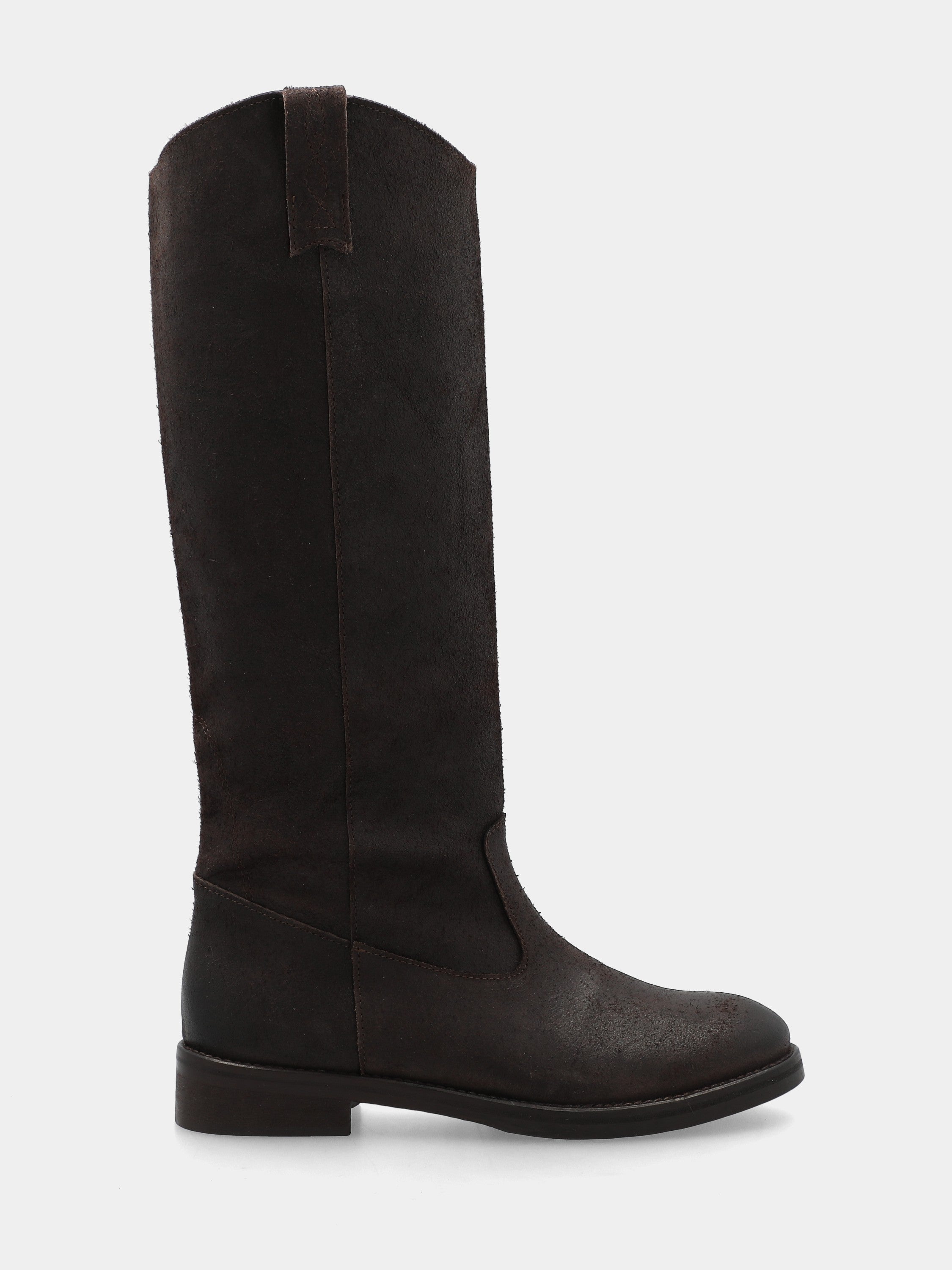 Sandalo monoblocco in vitello rosso con fascia ripiegata