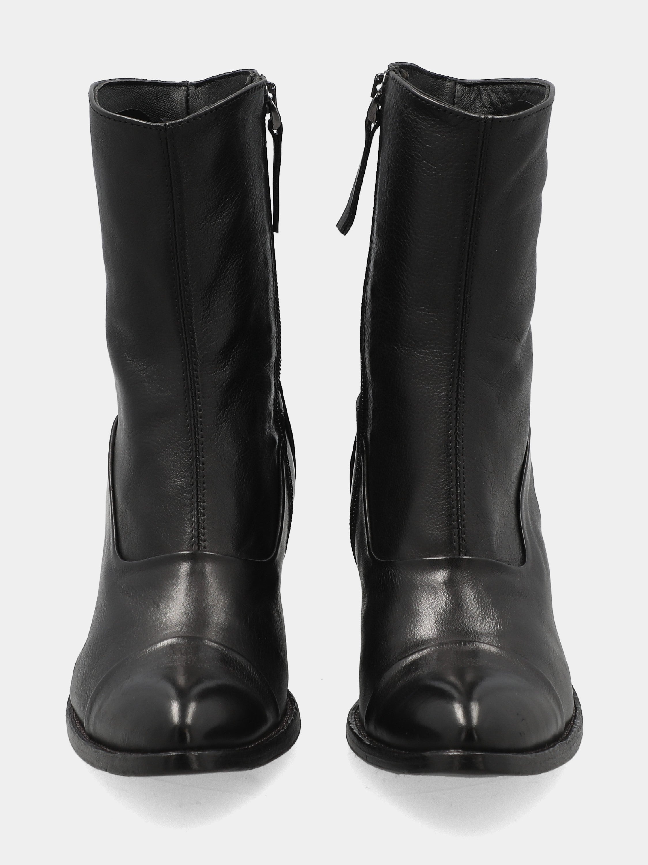 Sandalo monoblocco in vitello rosso con fascia ripiegata