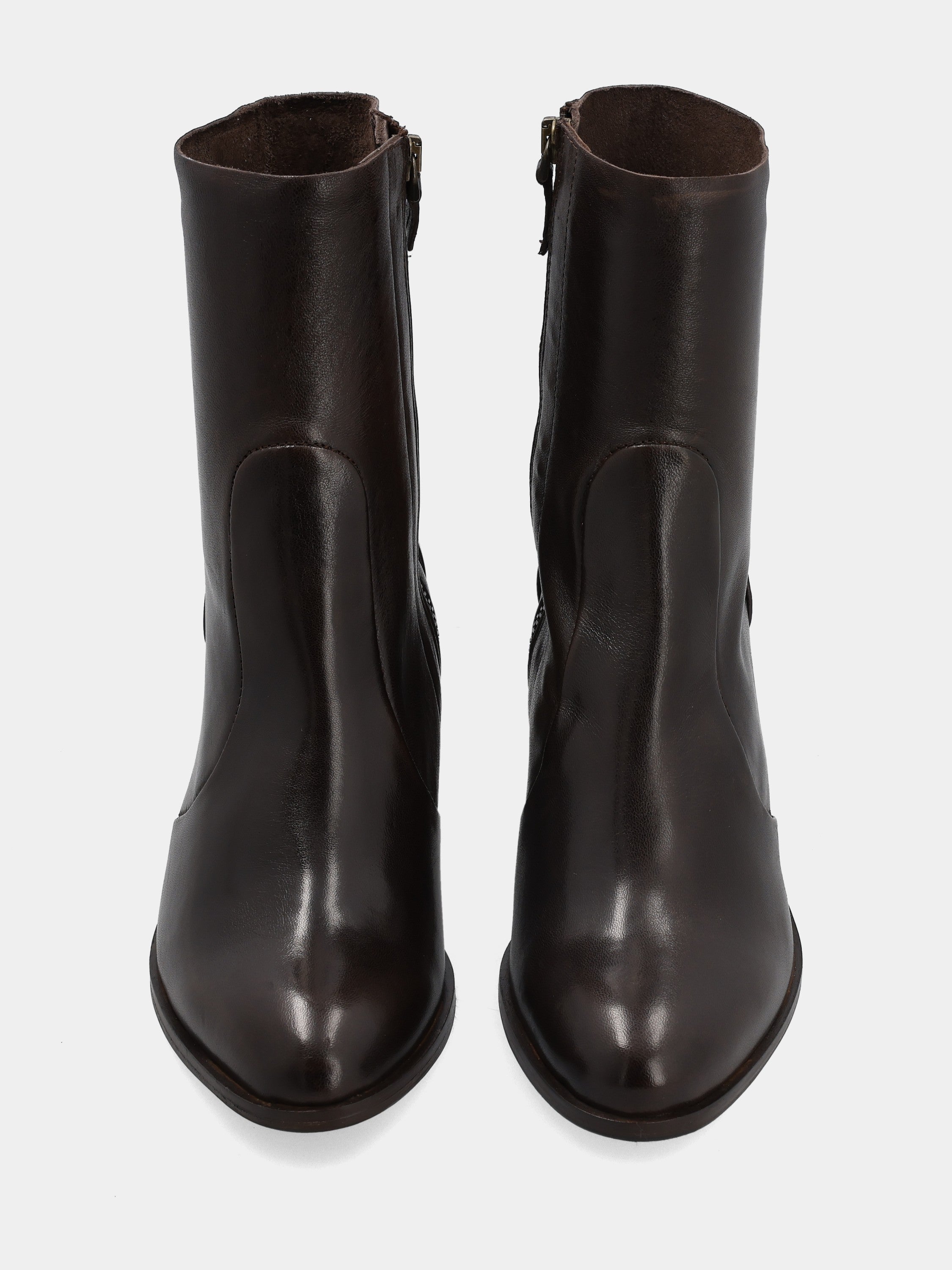 Stivaletto in nappa testa di moro con gambaletto sfoderato