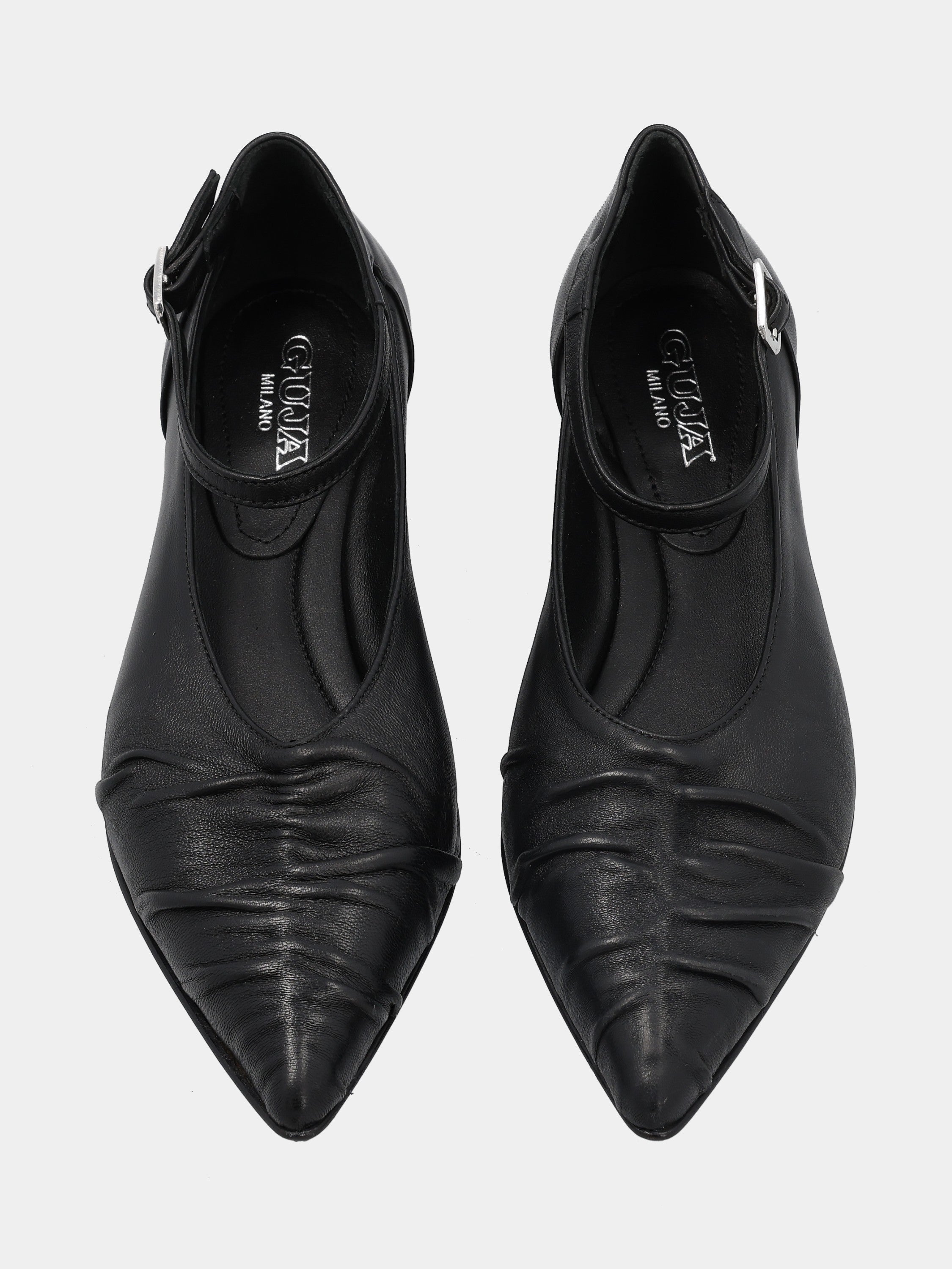 Sandalo monoblocco in vitello rosso con fascia ripiegata