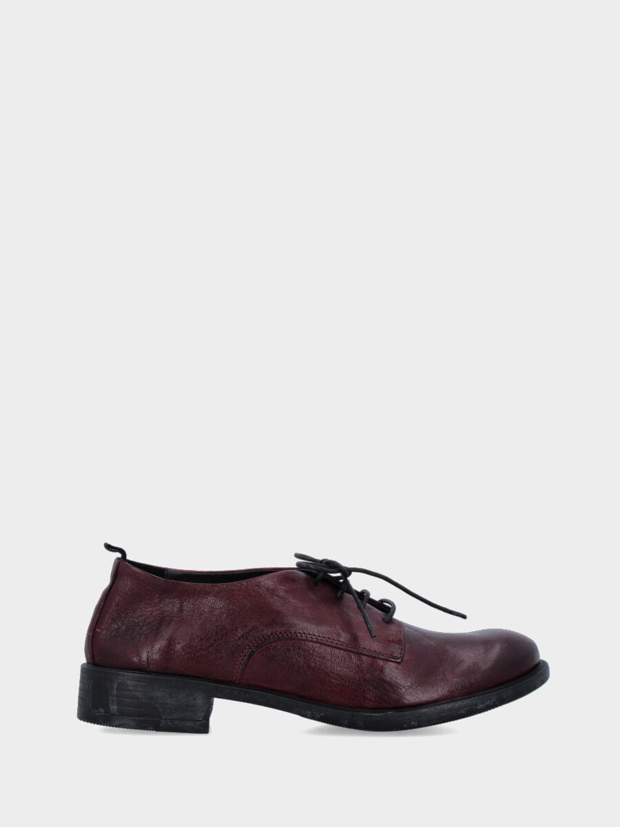 Sandalo monoblocco in vitello rosso con fascia ripiegata