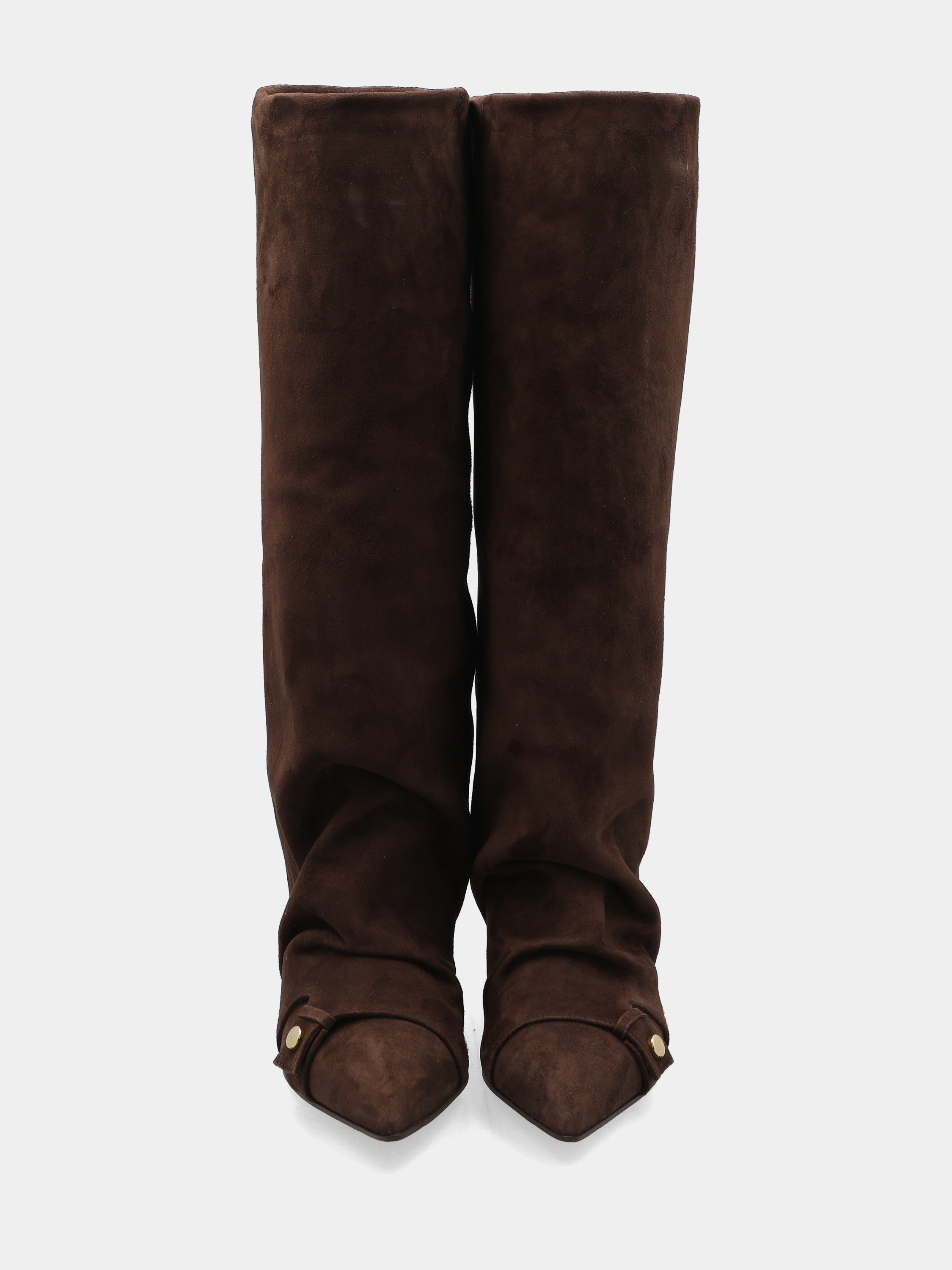 Sandalo monoblocco in vitello rosso con fascia ripiegata