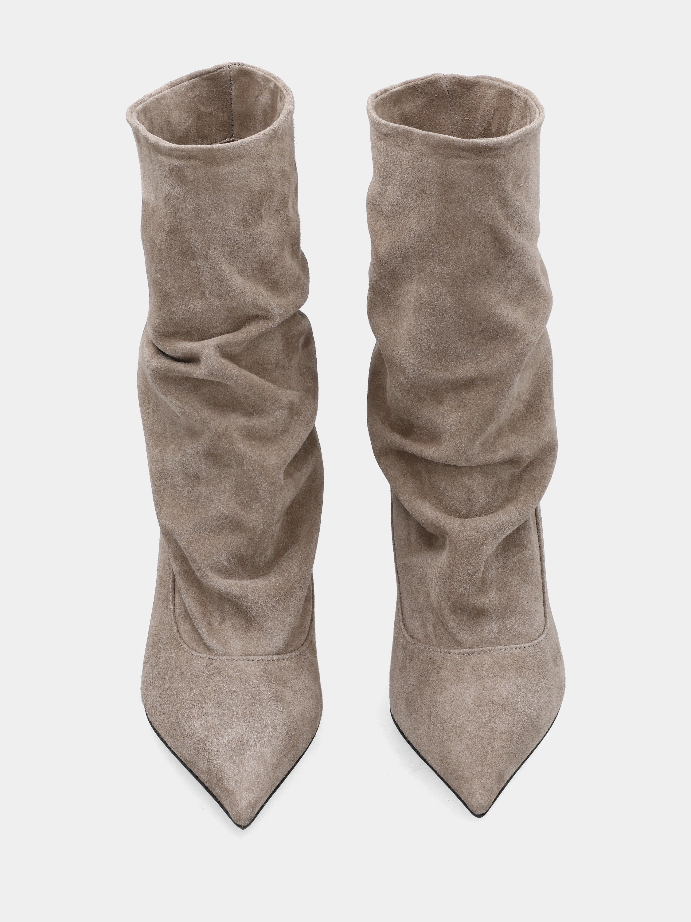 Sandalo monoblocco in vitello rosso con fascia ripiegata