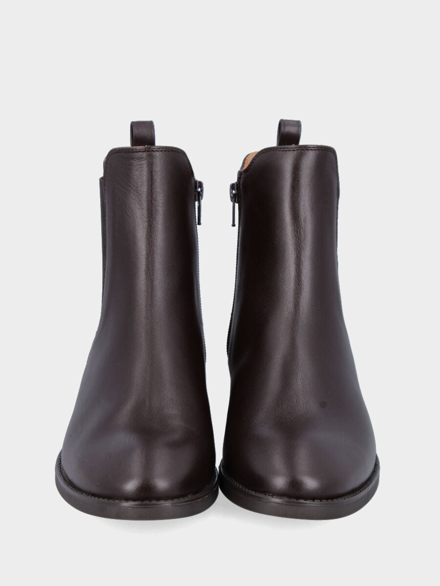 Beatles in vitello testa di moro con elastico esterno e cerniera interna