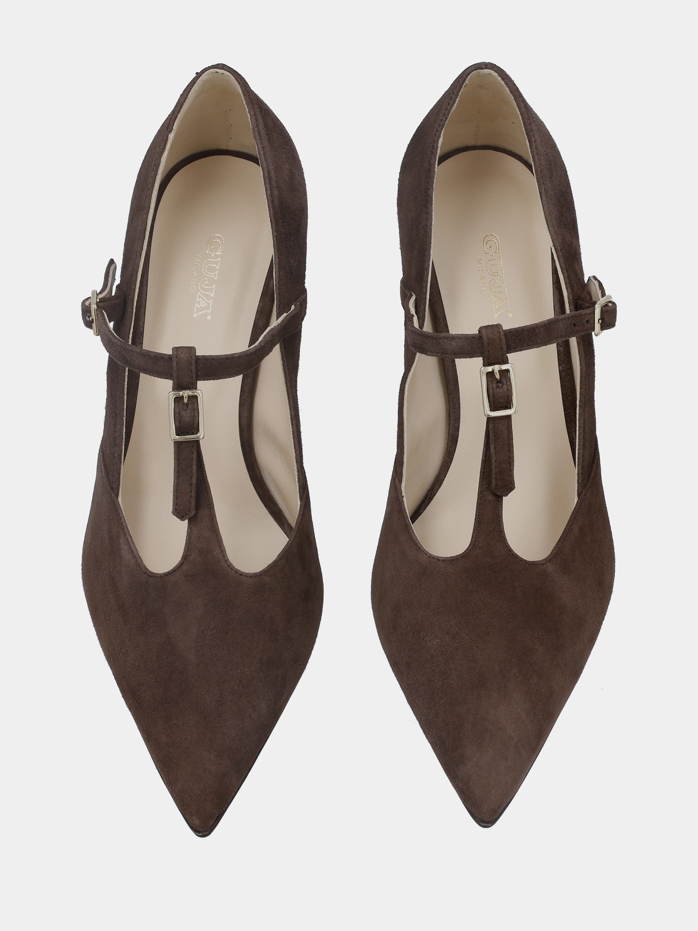 Sandalo monoblocco in vitello rosso con fascia ripiegata