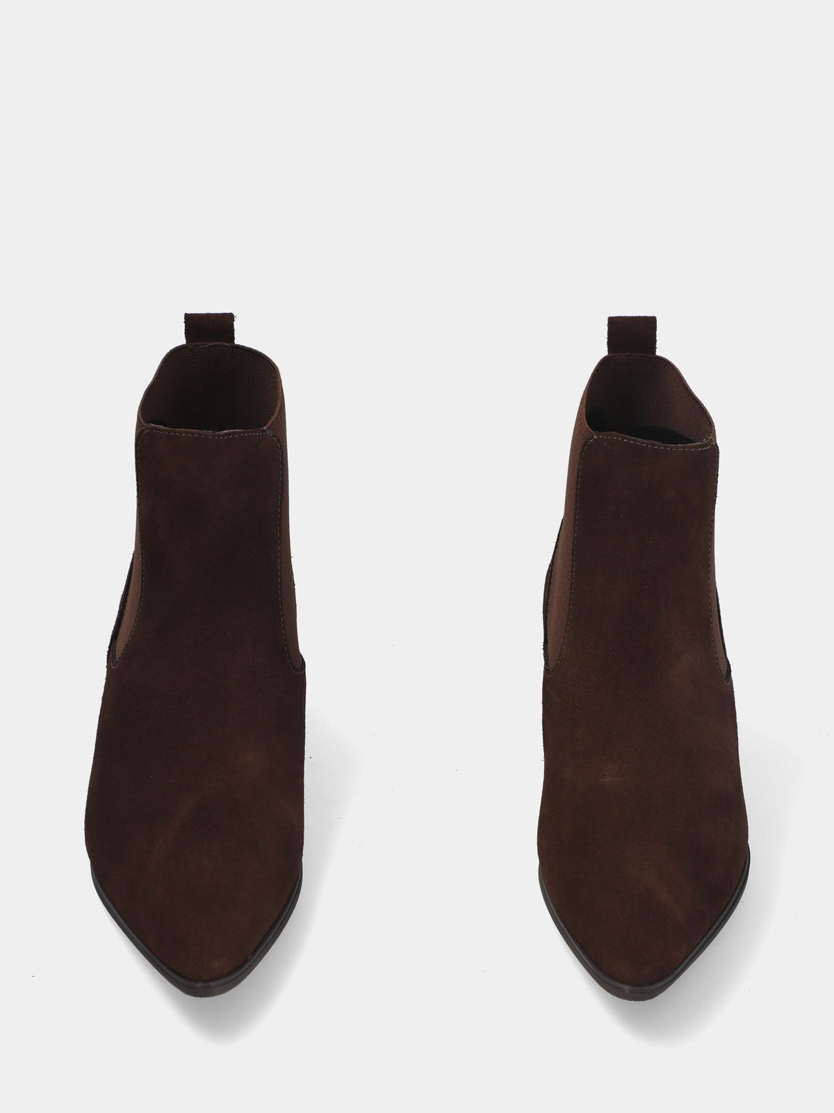 Stivaletto in velour testa di moro con elastico