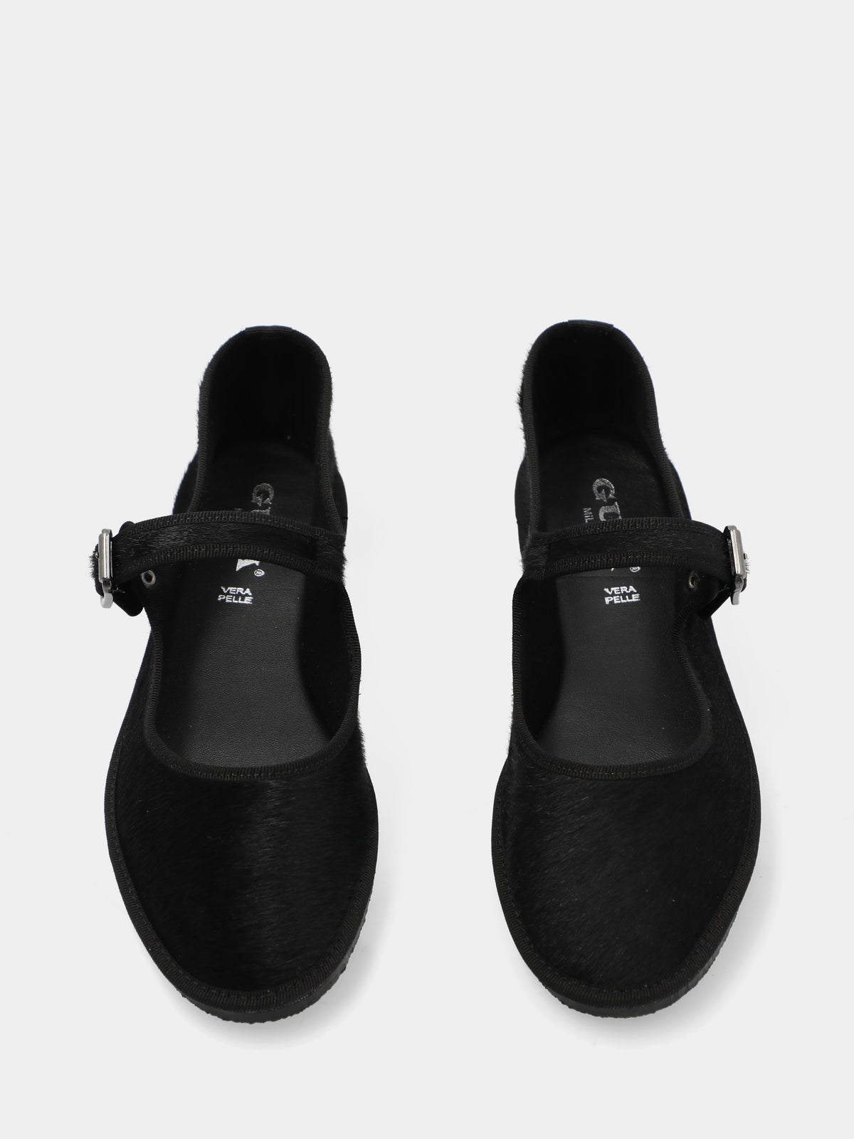 Ballerina mary jane in cavallino nero