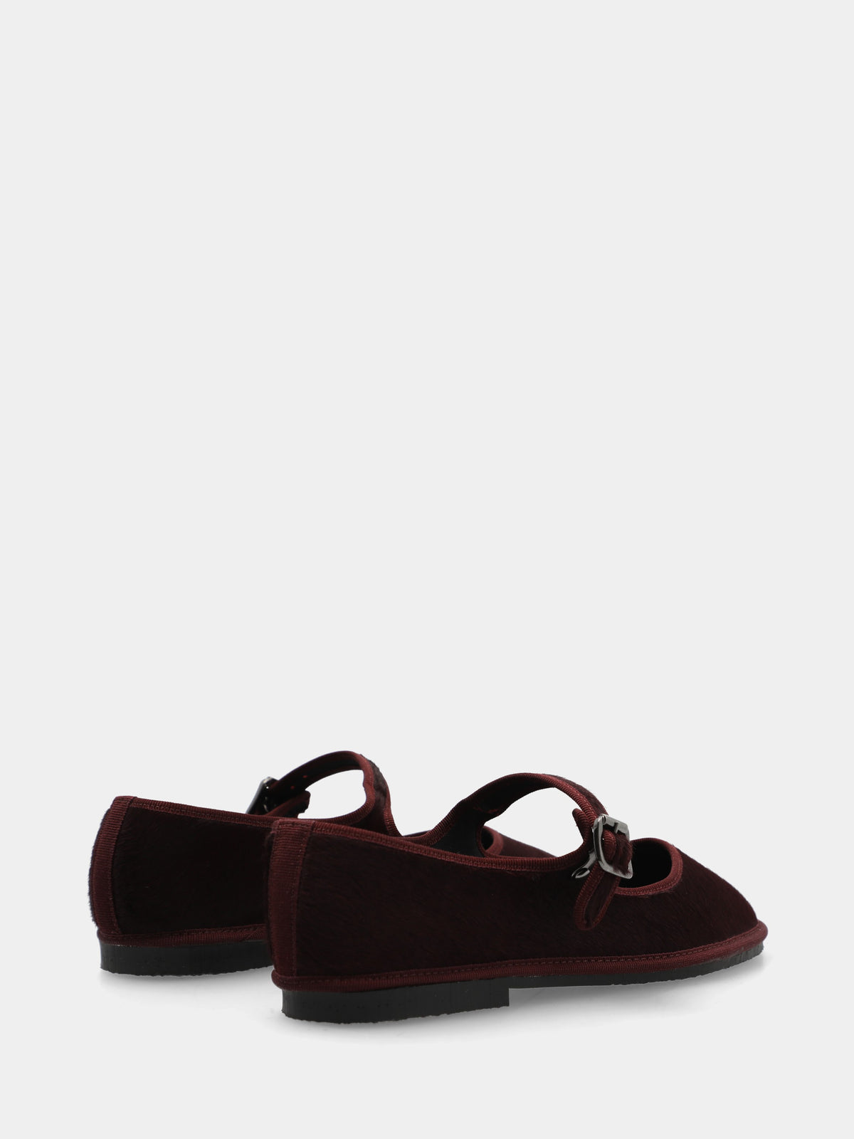 Ballerina mary jane in cavallino bordeaux