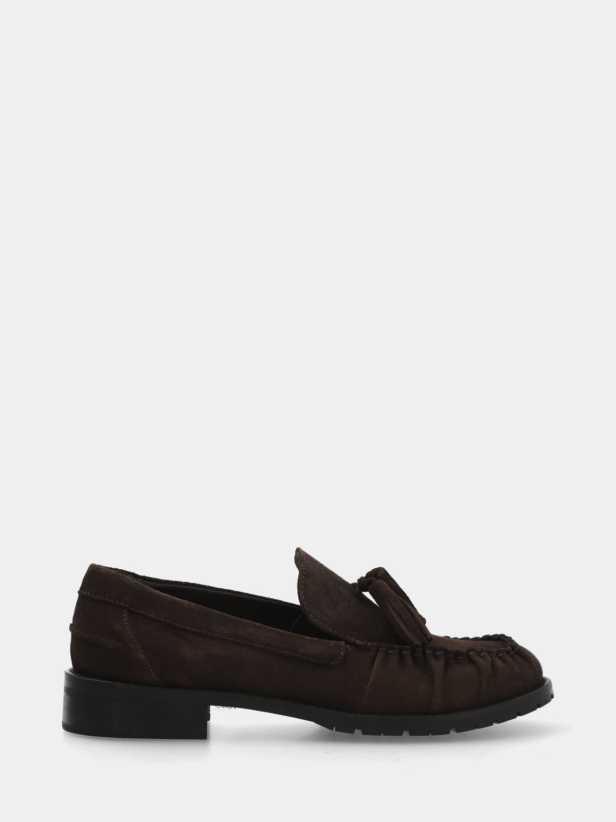 Campero in velour beige con riporti fiammati