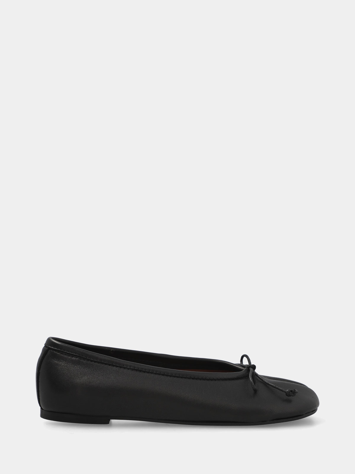 Ballerina tabi in nappa nera
