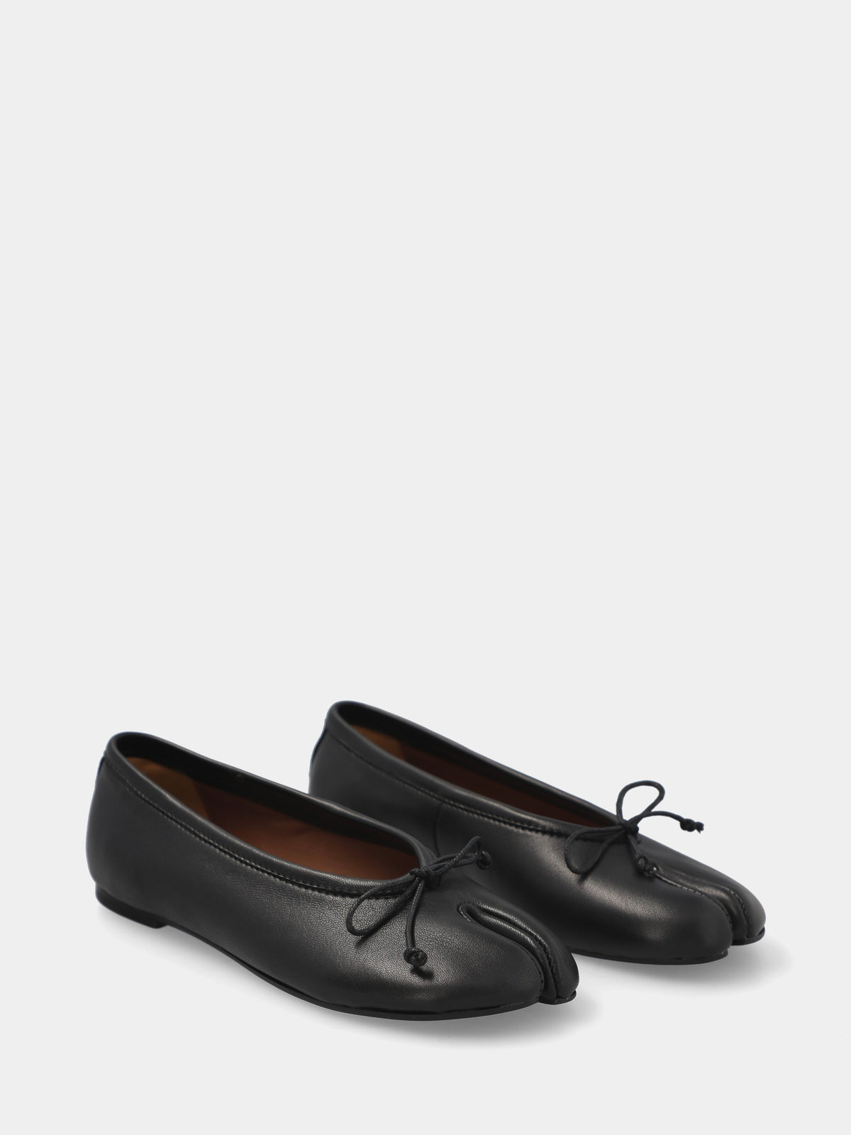 Ballerina tabi in nappa nera