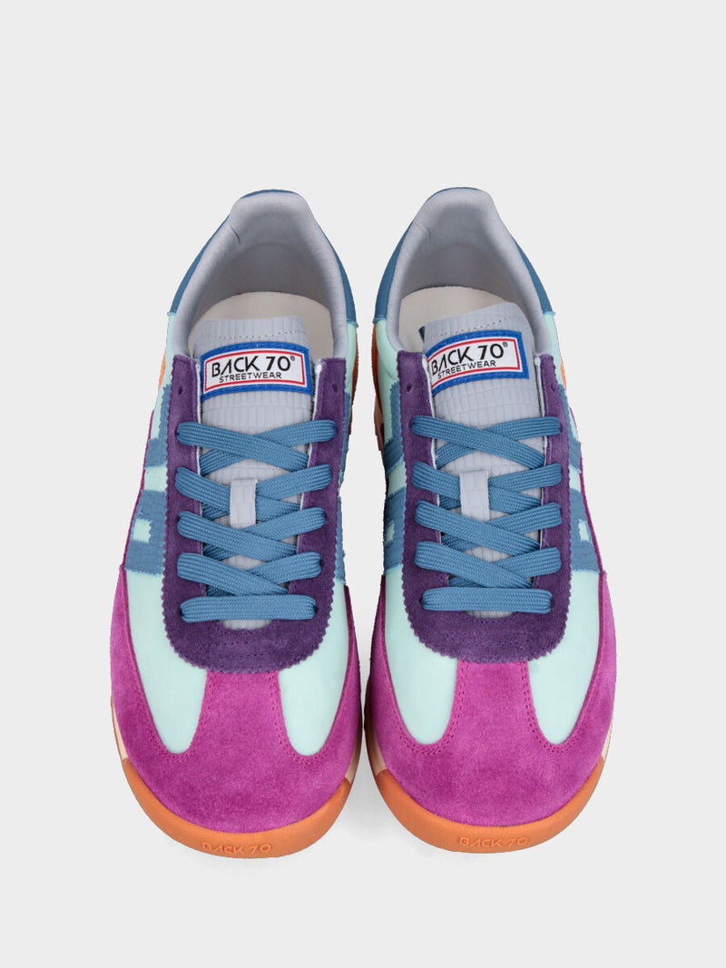 Sneaker jogging in crosta multicolor