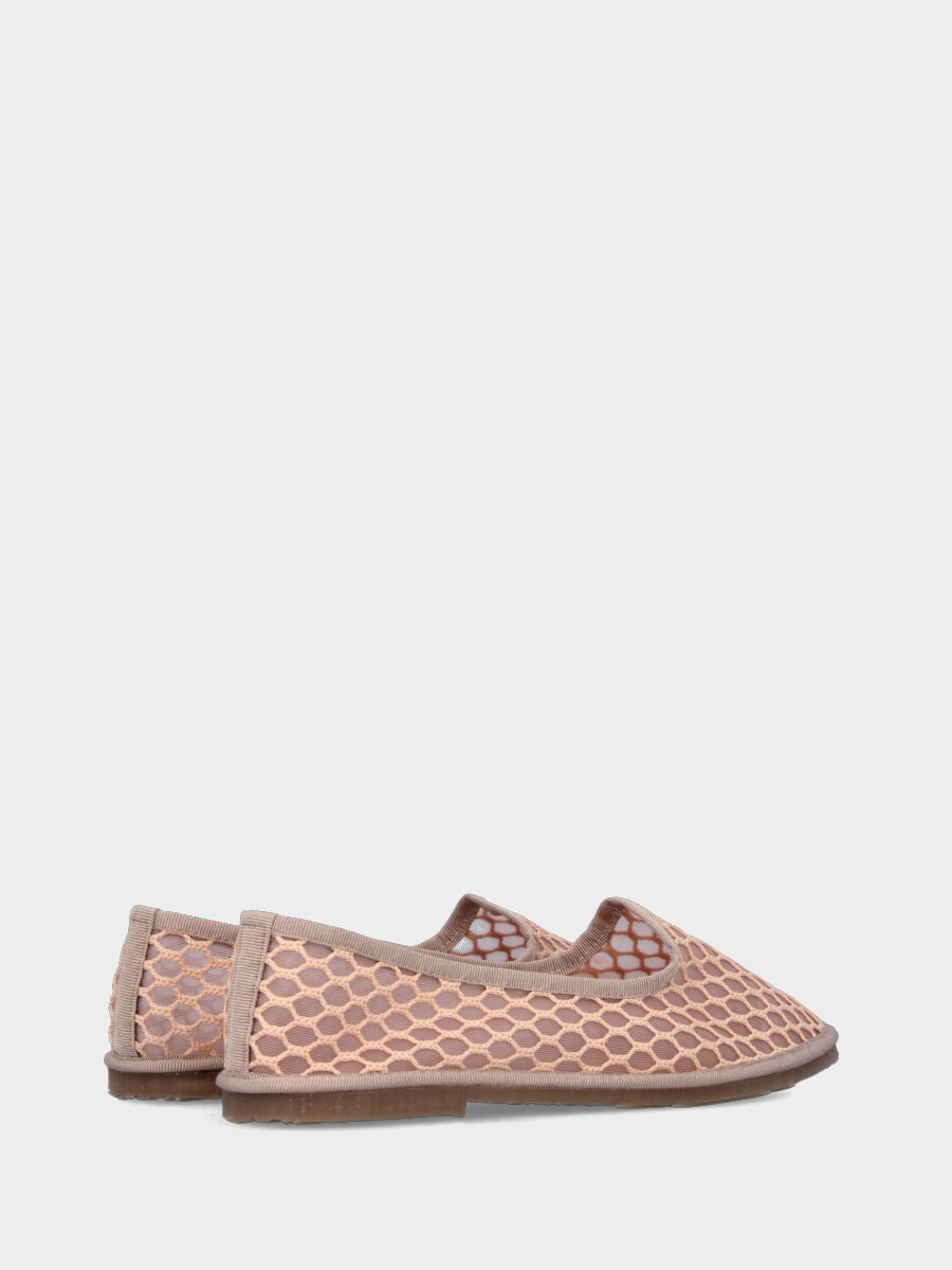 Sandalo monoblocco in vitello rosso con fascia ripiegata