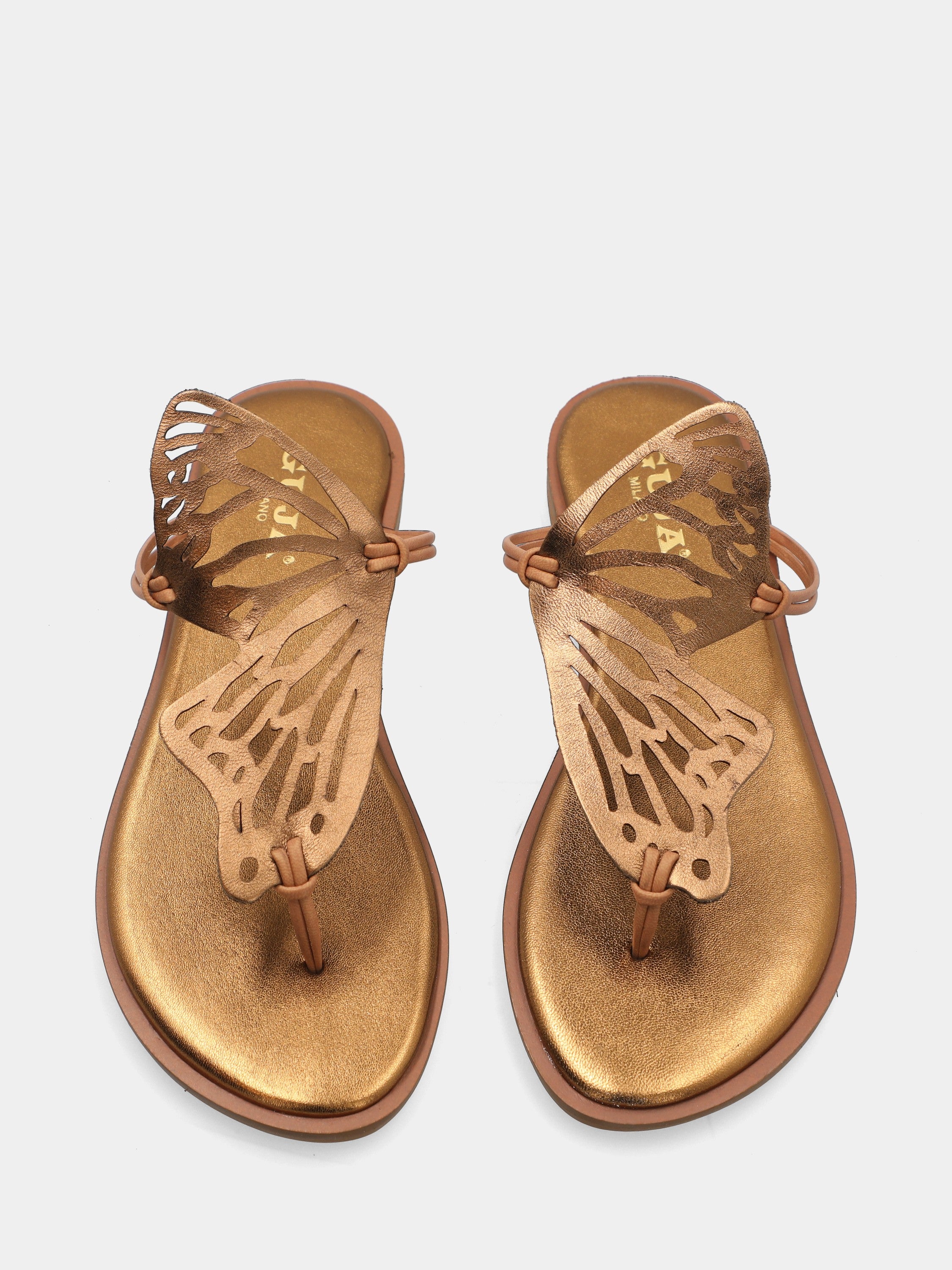 Infradito in laminato bronzo taglio laser