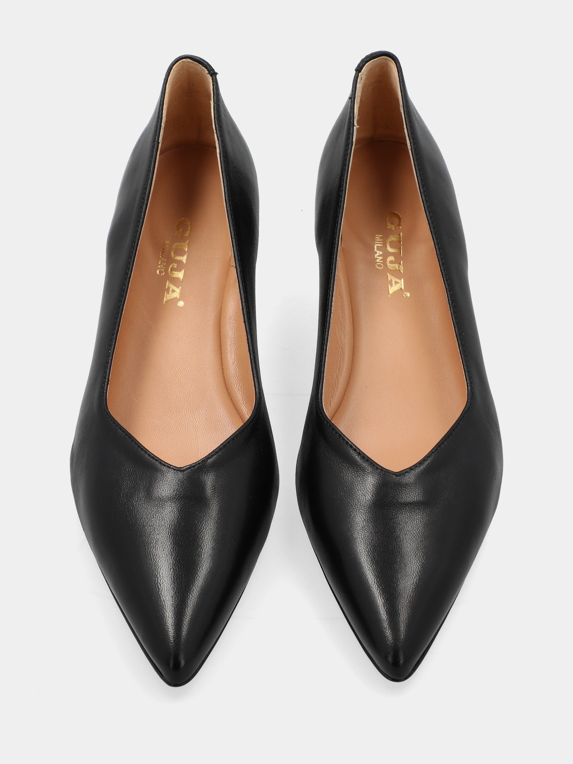Pumps in black nappa sacchetto-constructed with 30mm stiletto heel