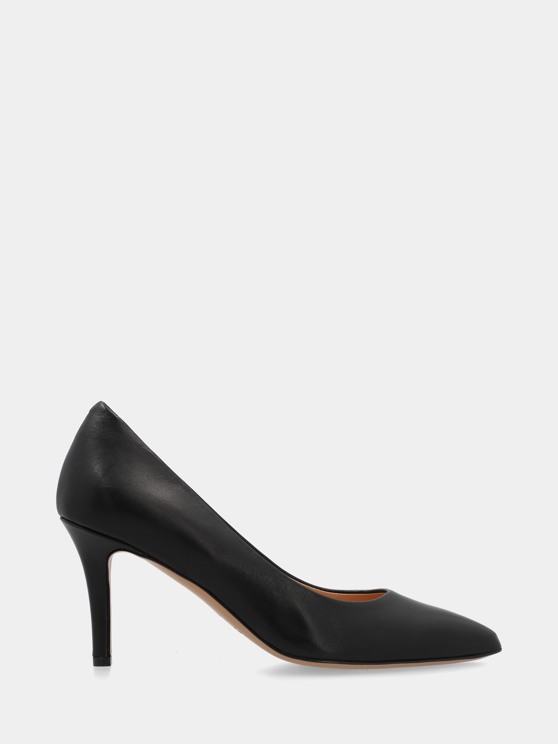 Sacchetto-constructed black nappa Pumps with 75mm tail heel