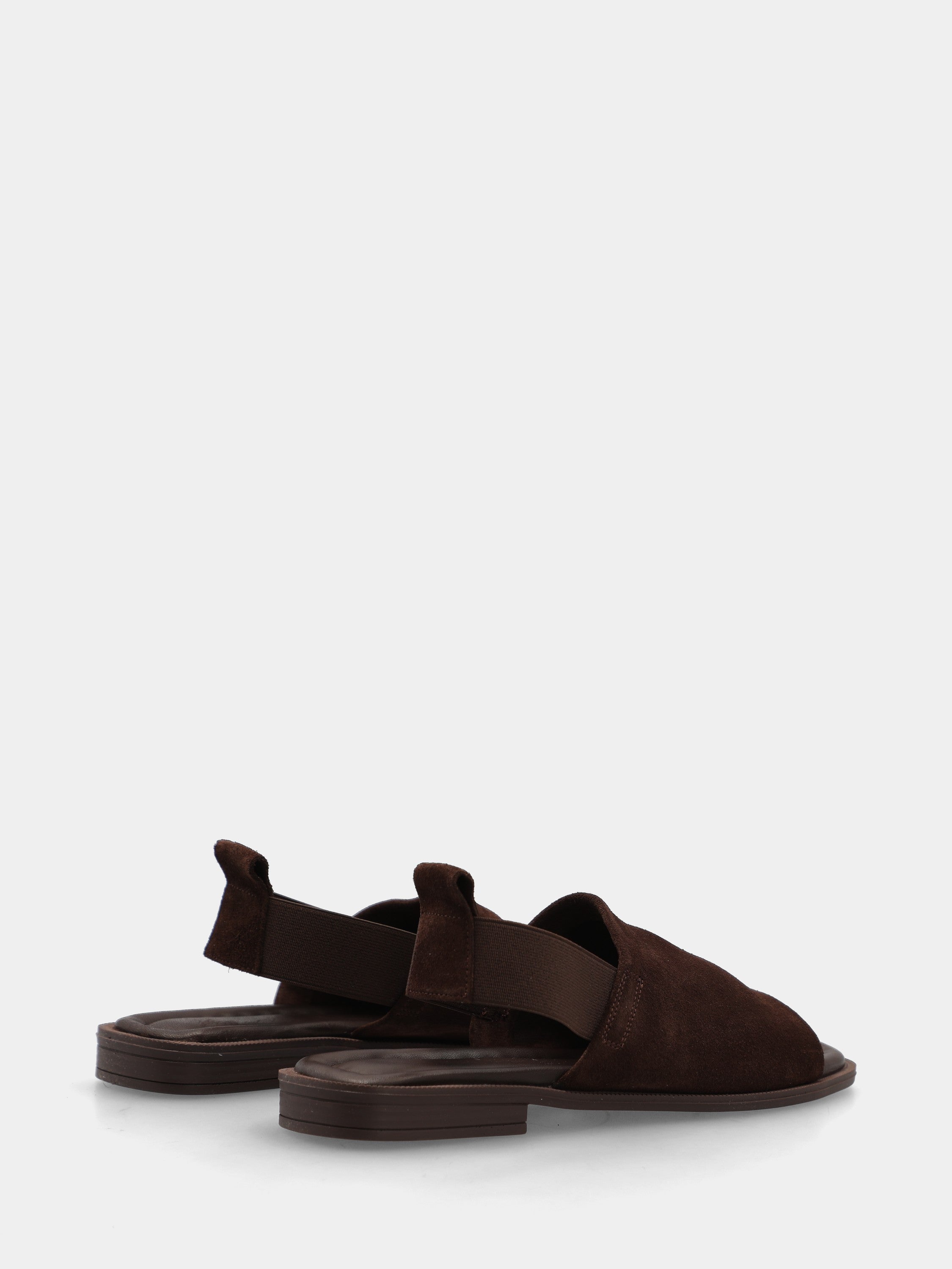 Sandalo in suede testa di moro con fascione