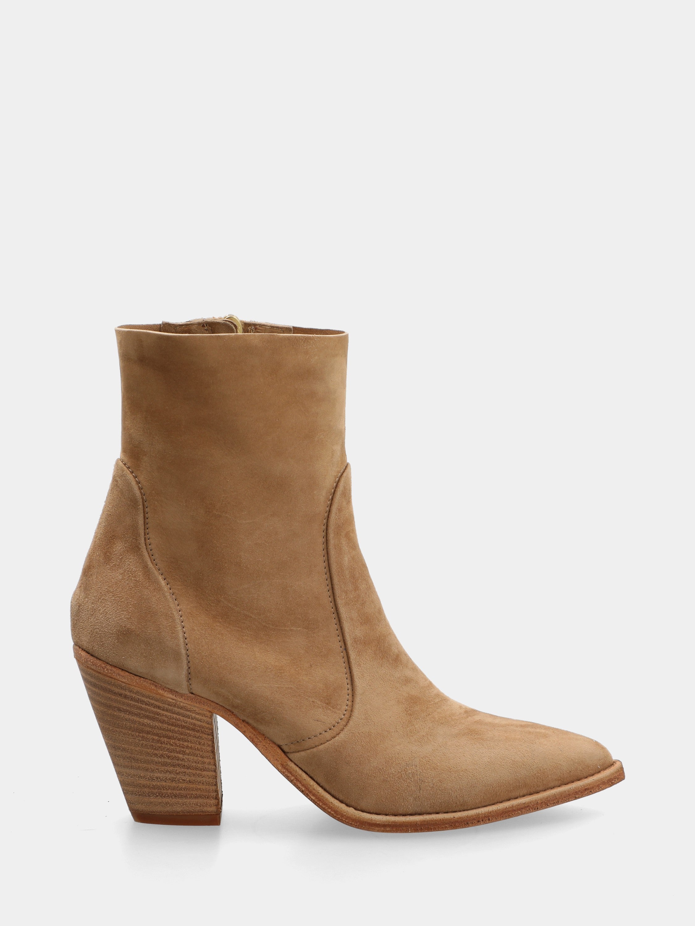 Bottines western à bottine en suède cuir avec monobloc