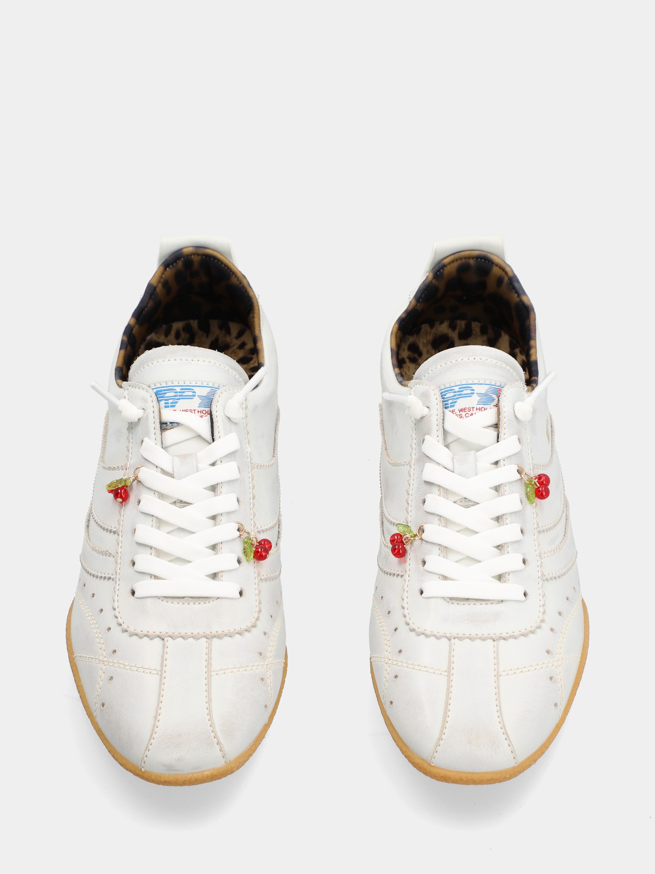 Sneaker in vitello craccato bianco