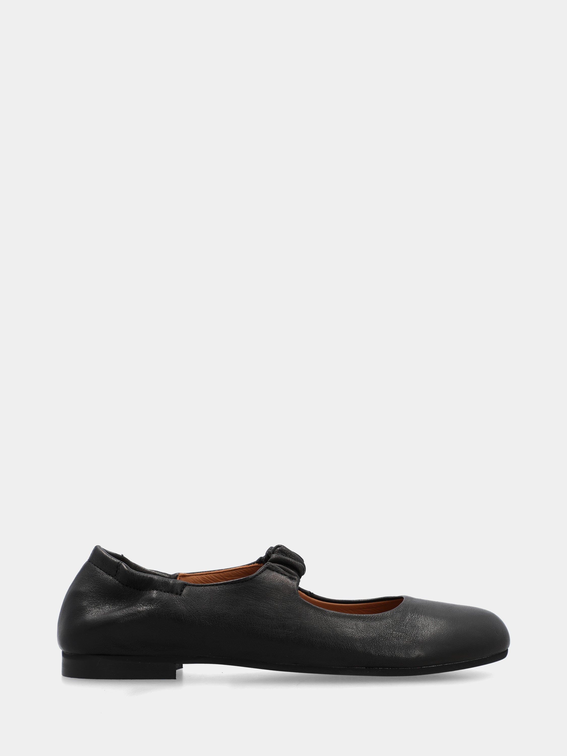 Ballet flat Mary Jane sacchetto-constructed in black calfskin with elastic strap